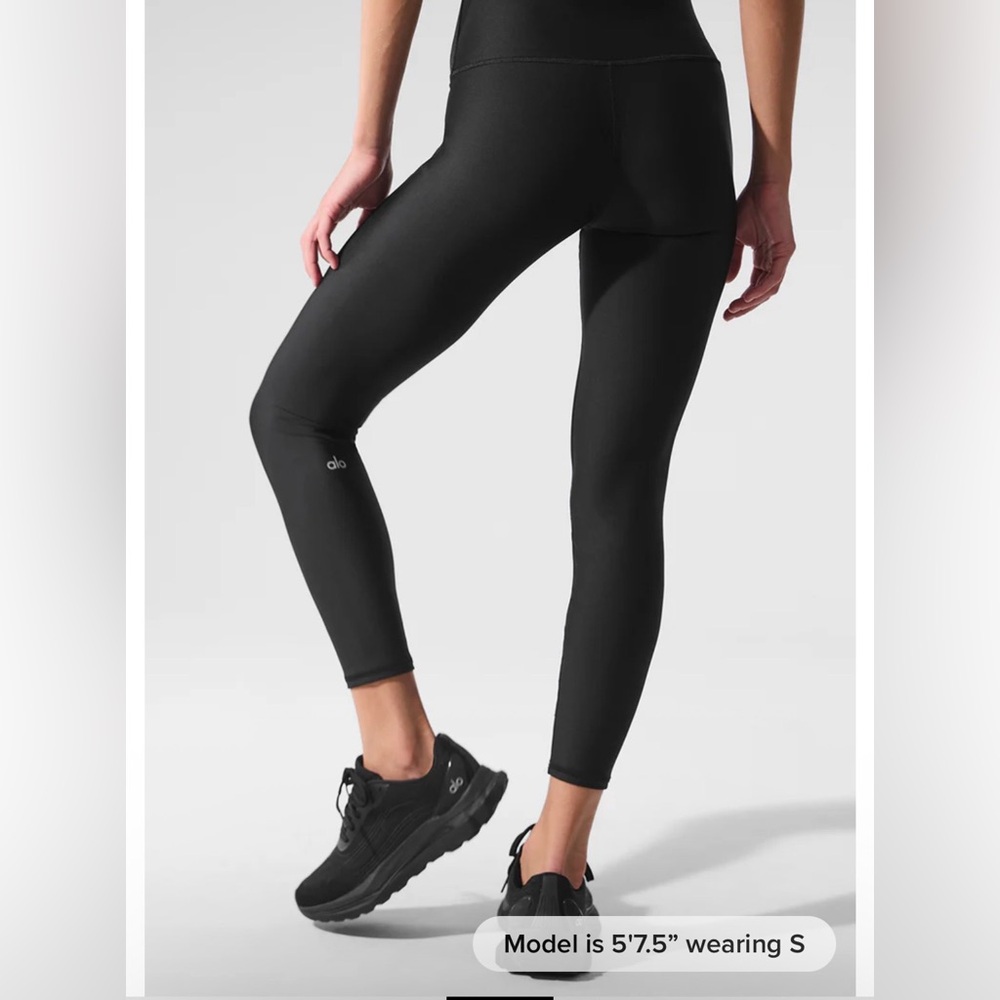 ALO Yoga 7/8 High Waist Airlift Leggings/Black Size Small - Picture 2 of 9